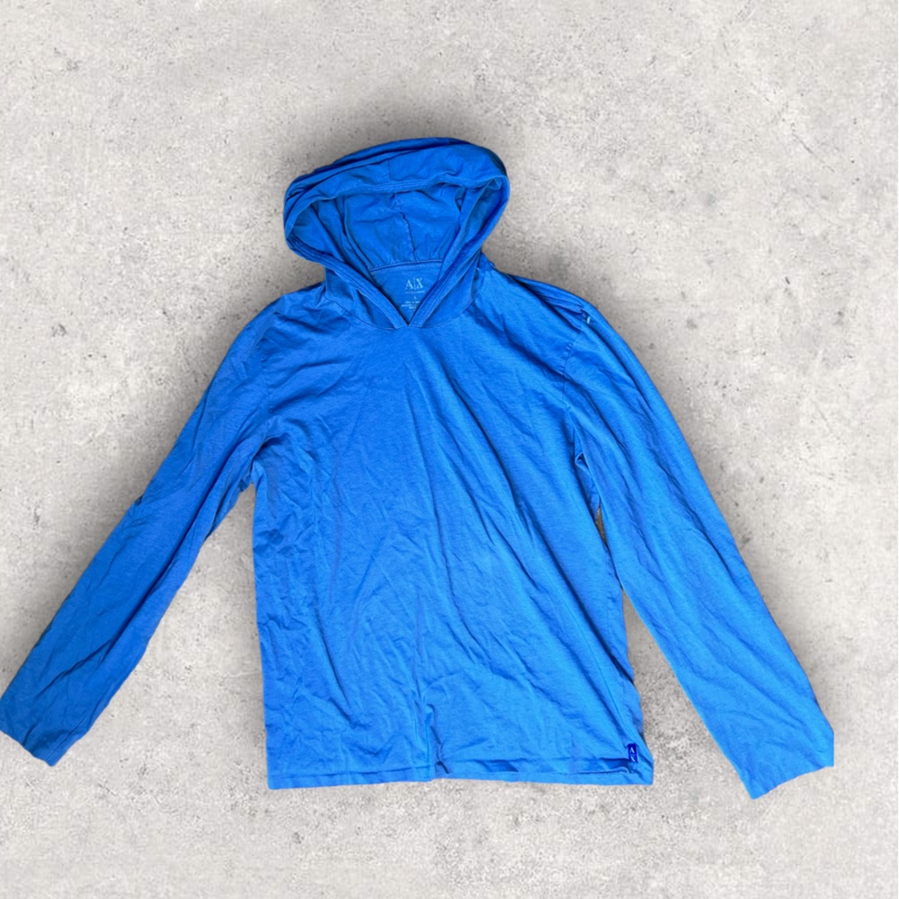Womens Armani Exchange Long sleeve hooded shirt